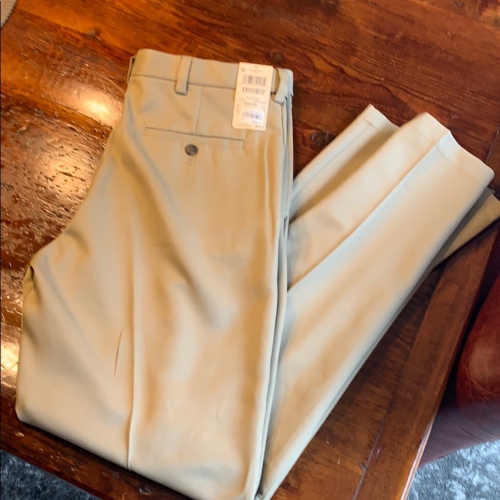 Men’s Haggar performance dress slacks.